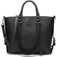 thumbnail image 1 of LinYooLis Sac à Bandoulière Grande Capacité pour Femmes Sac à Main Poignée Supérieure Sac en Cuir PU Sac Rétro, 1 of 6