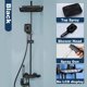 thumbnail image 1 of Bathroom Shower Full Set Black White Gray Bathtub Shower System RAain Pressurized Digital LED Shower Sets Hot Cold  Faucet My Lux Decor Round, 1 of 30