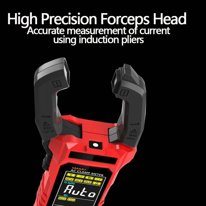 Clamp Meter Digital Multimeter AC Current 6000 Counts Car Amp Hz Capacitance NCV Temperature
