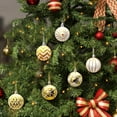 thumbnail image 6 of Shatterproof Christmas Ball Ornaments, 30PCS White and Gold Christmas Tree Decorations Set,for Xmas Holiday Party Home Decor,Hanging Ornaments for Indoor Festive Wedding Decor, 6 of 9