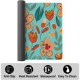 thumbnail image 4 of Large Gaming Mouse Pad, Landscape Painting Desk Pad, Laptop PU Mouse Pad, Waterproof Anti-Slip Desk Pad, Home Decoration Office Accessories (31.5x15.7in,Yellow Flower), 4 of 6