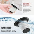 thumbnail image 2 of Luckyn Élément de Filtre Lavable Réutilisable Filtre à Poussière pour Mini Aspirateur Sans Fil, 2 of 9