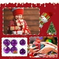 thumbnail image 3 of Bouanq Christmas Decorations Xmas Tree Ornaments 4pcs Christmas 10CM Set Ball Broken Ball Plated Plastic Christmas Tree Decoration Pendant Christmas Gifts on Clearance, 3 of 3