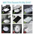 thumbnail image 4 of Wovier Matte Black Waterfall Bathroom Sink Faucet with Supply Hose and Plate,Single Handle Single Hole Lavatory Faucet,Basin Mixer Tap Commercial, 4 of 7