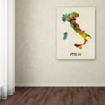 thumbnail image 3 of Trademark Fine Art "Italy Watercolor Map" Canvas Art by Michael Tompsett, 3 of 3