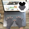 thumbnail image 2 of BRIGHTFUFU 2 pares de guantes calefactables USB de lana para invierno, guantes térmicos de medio dedo con calefacción, 2 of 7