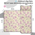 thumbnail image 5 of Pioneer Flower Floral Print Pattern Toddler Nap Mat for Teens Preschool Daycare, Teens Sleeping Mat Bag, Toddler Sleeping Bag with Pillow, 5 of 6