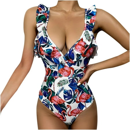 

Finelylove Swimsuits Padded Sport Bra Style Bikini Purple L