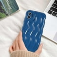thumbnail image 4 of Water Ripple Curly Wave Frame for iPhone 11 Case,Soft Slim Silicone Water Ripple Pattern iPhone 11 Phone Case, Blue, 4 of 14