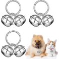 thumbnail image 1 of BR Juego de cascabeles para perros y gatos ruidosos, cascabeles para Collar con rastreador de mascotas, cascabeles colgantes con dijes para arnés para perros y gatos, 1 of 5