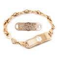 thumbnail image 1 of MedicEngraved Rose Gold Stainless Steel Custom Medical Alert Bracelet - 6mm Infinity Link, 1 of 7