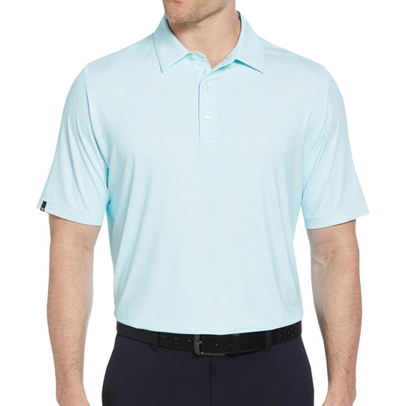 NEW Men's Callaway Foulard Printed Golf Polo Blue Radiance Small