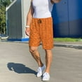 thumbnail image 6 of Sikiie Orange Glitter Mens Pajama Shorts, Lightweight Lounge Pant with Pockets Soft Sleep Pj Shorts for MenMedium, 6 of 6