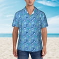 thumbnail image 5 of Narwhal Men'S 3d Print Casual Button Down Shirts, Novelty Hawaiian Short Sleeves S, 5 of 8