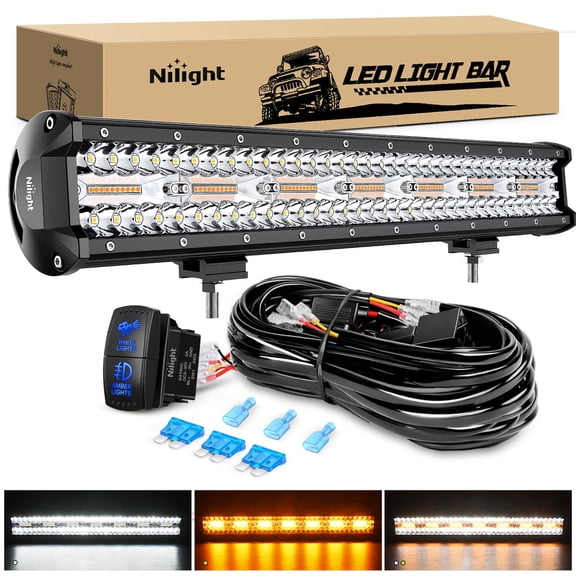 Barra de luz LED Nilight de 20 pulgadas 420W 3 modos de iluminación