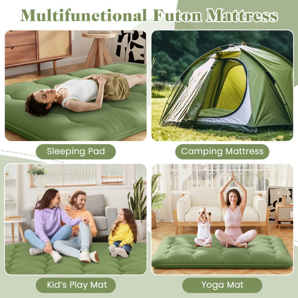Barara King Mattress, Floor Mattress, Sleeping Pad,Floor Mattress with Washable Cover and Carry Bag-Full Size