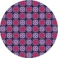 thumbnail image 1 of Ahgly Company Machine Washable Indoor Round Transitional Rich Lilac Purple Area Rugs, 3' Round, 1 of 7