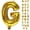 Letter G, variant on 40 Inch Beige Number 1 Balloon for 1st Birthday Decoration, Large Self Inflating Cream Foil Number Balloons 0-9 for Boys Girls, White Sand 1 Helium Balloons for Women Men Party Anniversary Supplies