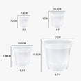thumbnail image 3 of Nvzi 10 piezas de macetas de plástico transparente ultra gruesas, macetas para plantar y cultivar, bandejas para plántulas, macetas para trasplante, 5,2 pulgadas, 3 of 4