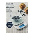thumbnail image 2 of AccuChef Digital Kitchen Scale with Tempered Glass Platform, White, Model 2315, 2 of 5
