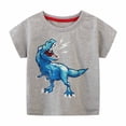 thumbnail image 2 of Summer Savings Clearance! Edvintorg Summer Children Boys T Shirt Cotton Cartoon Dinosaur Short Sleeve Kids Clothes T-Shirts For Boy Casual Top Tee 1-7 Years, 2 of 7