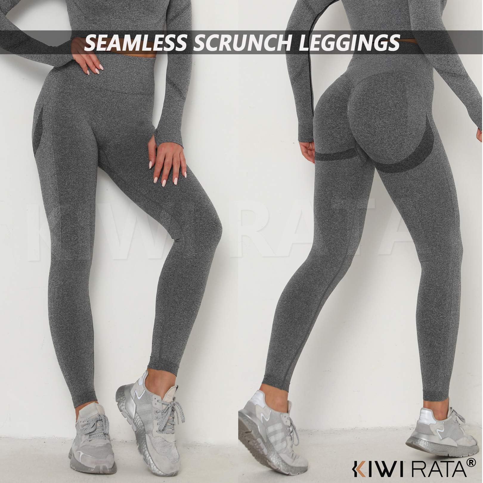 KIWI RATA - Leggings deportivos de malla para mujer, ideal para gimnasio,  entrenamiento, yoga