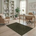 thumbnail image 2 of ODIKA 4'x6' Olive Green Geometric Design Washable Area Rug Intricate Pattern with Unique Motifs for Dorm Room, Small Living Stain Resistant Low Profile, Easy Care, 2 of 4