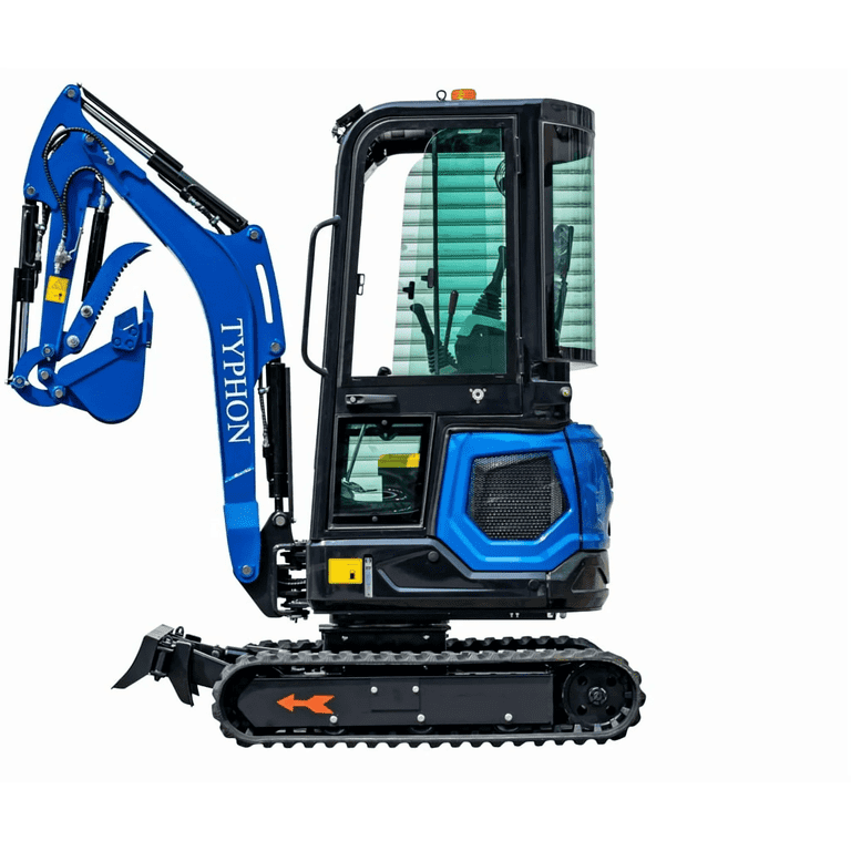 TYPHON, Mini Excavator, 18 FLEX PRO, 1.8 Ton with 12 Attachments