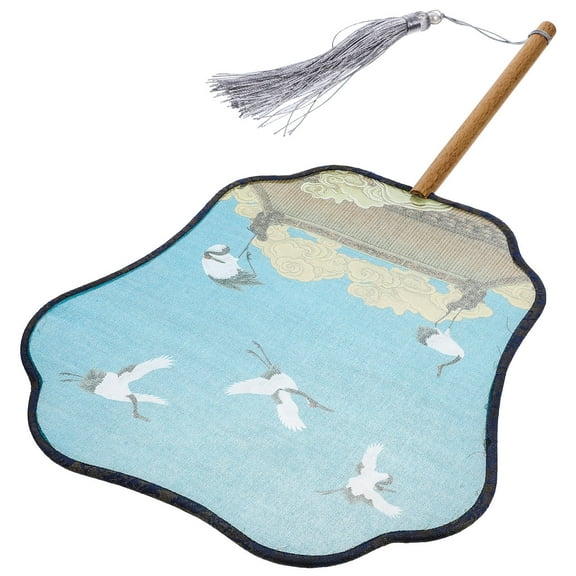 TINKSKY Vintage Chinese Style Hand Fan Multi-Color Folding Fan for Dance Performance and Decoration 1 Pack