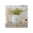 thumbnail image 3 of Ceramic Shell Vase with Dotted Pattern for Living Room Decor and Home Accents - Decorative Flower Vase for Room, Bedroom, or Office Display - Perfect for House and Table Styling - 12", White & Blue, 3 of 12
