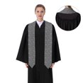 thumbnail image 4 of Zufioo Airplane Routes Around The World Print Graduation Shawl Ribbon, Graduation Ribbon for Male and Female Graduates-Flattened, 4 of 7