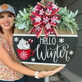 thumbnail image 2 of SIguan,Merry Chrismas For Door Decoration Hanging Winter Sign for Living Room Farmhouse Porch Indoor Outdoor Decorations Christmas New Year Red 11.*11.'', 2 of 6