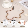 thumbnail image 4 of Cadena de Gafas Uxcell para Mujeres, Collar de Soporte de Gafas de Cuentas de Piedra Natural, Lanyard de Gafas de Cristal Bohemio de 28 Pulgadas, 4 of 7