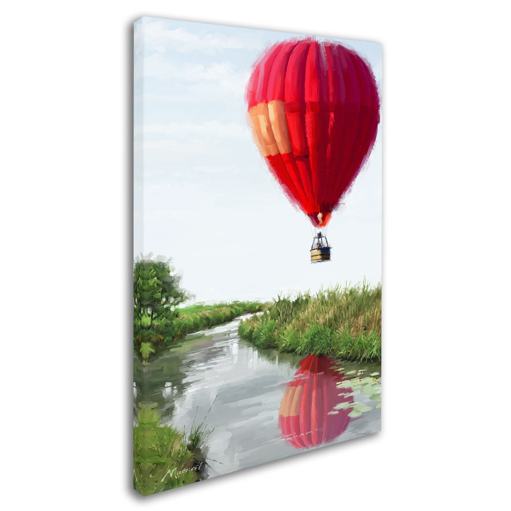 Trademark Fine Art 'Hot Air Balloon' Canvas Art by The Macneil Studio