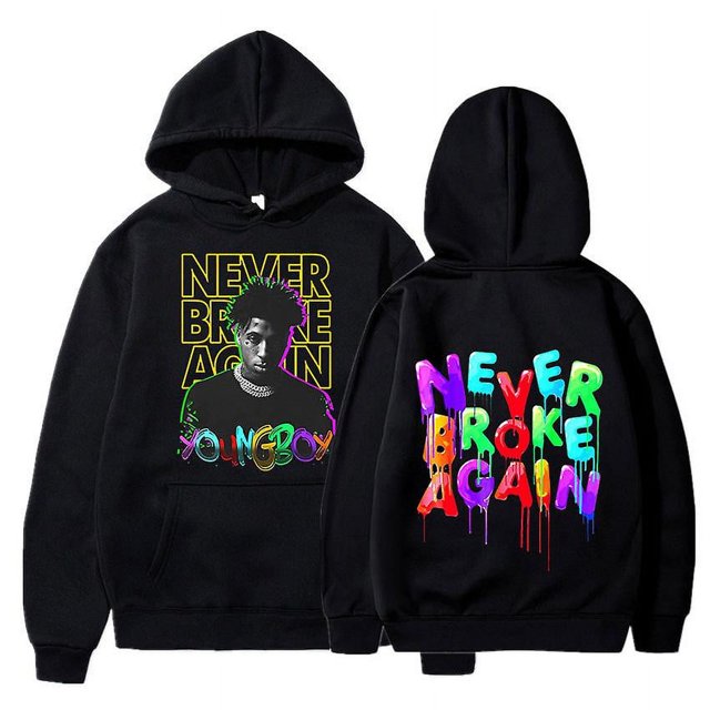 Rapper Young Boy Never Broke Again Print Hoodie Man Hip Hop -ACGIV