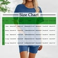 thumbnail image 3 of Sales Or Clearance Women's Summer 2 Piece Outfits Short Sets Casual Short Sleeve Pullover Top Elastic Waist Shorts Matching Lounge Set 2025 Beach Home Clothes, 3 of 4