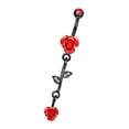 thumbnail image 5 of Belly Button 14G Barbell Belly Piercing Jewelry for Halloween Christmas Flower, 5 of 9