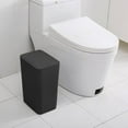thumbnail image 5 of Durable Plastic Square Flip Top Trash Can Convenient Lid Operation Ideal For Home Use Other Cleaning Supplies, 5 of 5