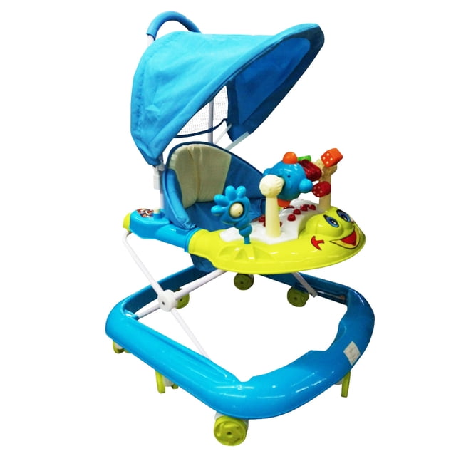 Andadera Con Toldo BabyTek Ranita Amarillo/Azul