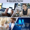 thumbnail image 3 of AI Translation smart Glasses with Real-Time 160-Language Translator, Hands-Free Calling, Music Playback, Physical Color-Changing/Black Options, for Language Learning & Business Use, Ideal Gift, 3 of 10