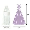 thumbnail image 3 of Big Dot of Happiness Purple Stripes - Cone Happy Birthday Party Hats for Kids and Adults - Set of 8 (Standard Size), 3 of 7