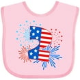thumbnail image 3 of Inktastic Second Birthday- Fourth of July Fireworks Boys or Girls Baby Bib, 3 of 4
