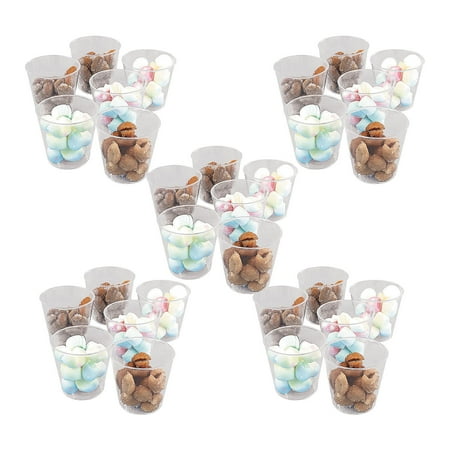 Fun Express Mini Disposable BPA-Free Plastic Shot Glasses 1 oz - Mega Bulk 500 Ct