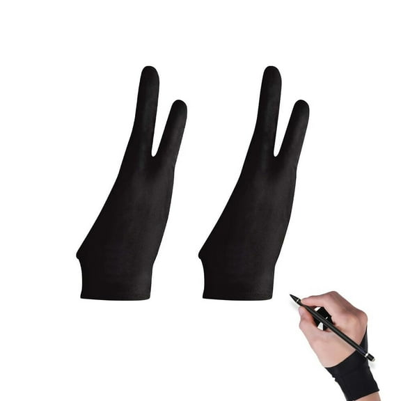 Stylus Pen Gloves 2 Pack Black