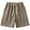 Khaki, variant on Seeotter Men's Casual Classic Solid Shorts Drying Athletic Cotton Sweat Drawstring Shorts With Pockets