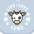 thumbnail image 4 of Inktastic Live Love Cows Boys or Girls Baby Bib, 4 of 4