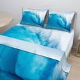 thumbnail image 2 of Ambesonne Ocean Fitted & Top Sheet Set with Shams, Extreme Water Sports, Aqua White, 2 of 8