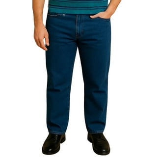 Men's Carpenter Work Jeans Hammer Loop Relaxed Fit Casual Cotton