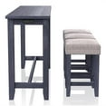 thumbnail image 3 of Furniture of America Sabana Wood 4-Piece Counter Height Dining Set in Blue, 3 of 9