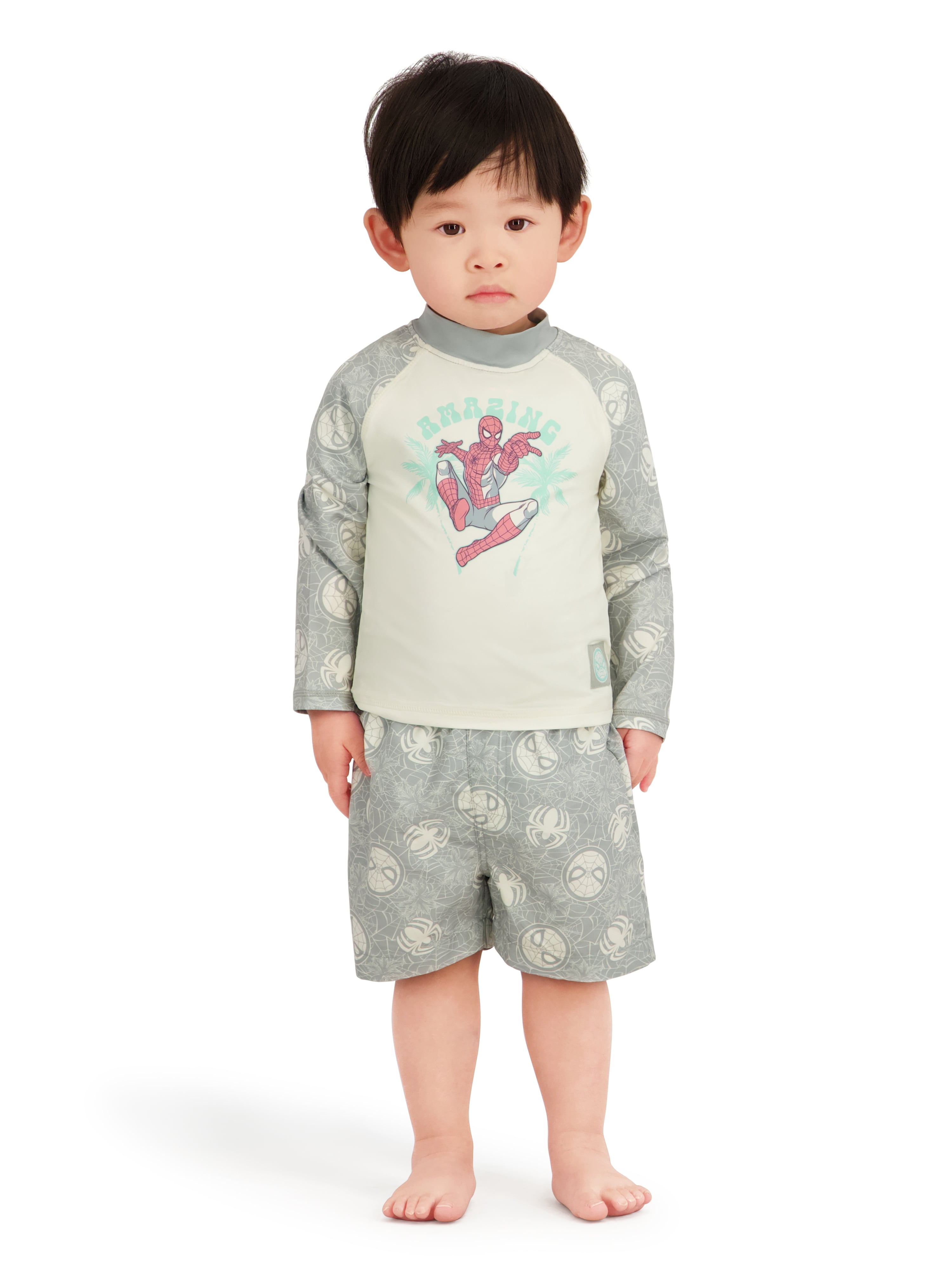Character Toddler Boy Rash Guard Swim Set, 2- Pieces, Sizes 12M- 5T